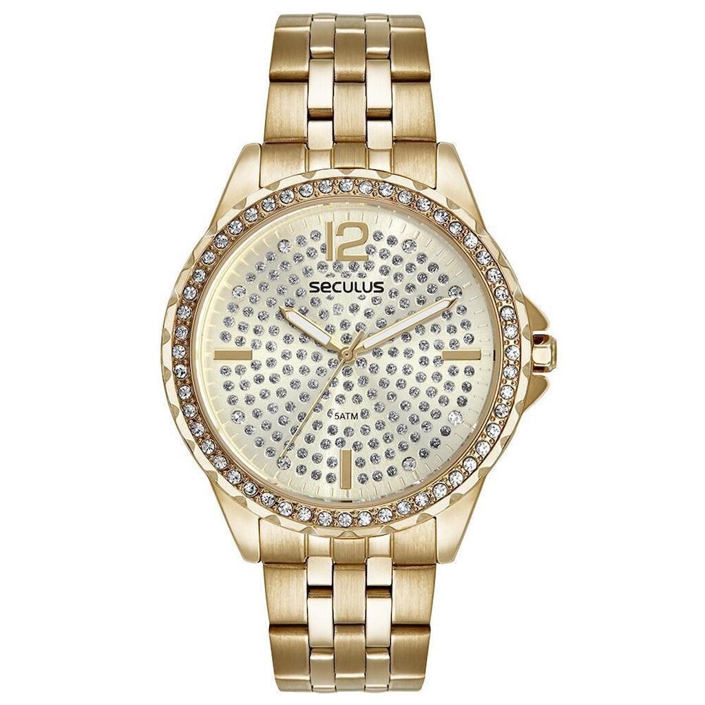 Relógio Feminino Seculus Cristais 44238LPSVDS1
