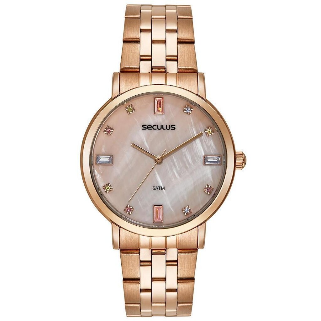Relógio Feminino Seculus Glitter e Cristais 44245LPSVRS2