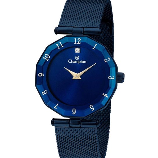 Relógio Feminino Social Champion Azul CN24502K - Azul Menor preço em Relógio Feminino Social Champion Azul CN24502K - Azul