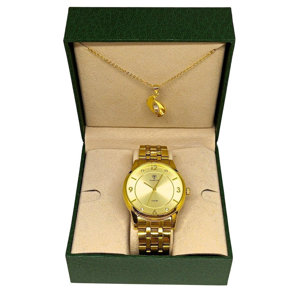 Relógio Feminino Tuguir Analógico 9182D Dourado
