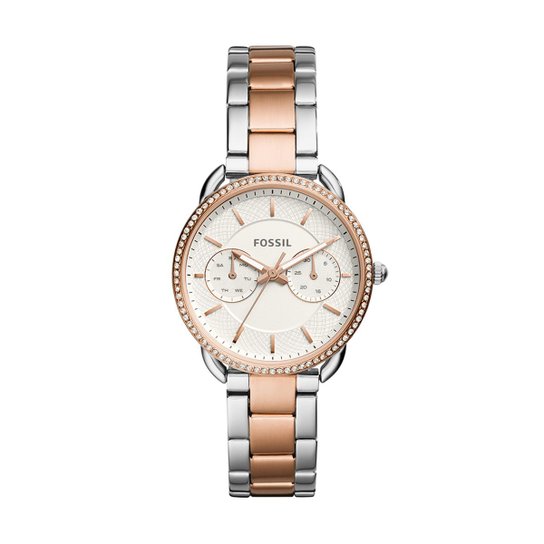 Relogio Fossil Feminino Tailor Bicolor Es4396 1kn Es4396 1kn Netshoes Relógio feminino euro analógico eu2035yoo/4p rose. relogio fossil feminino tailor bicolor