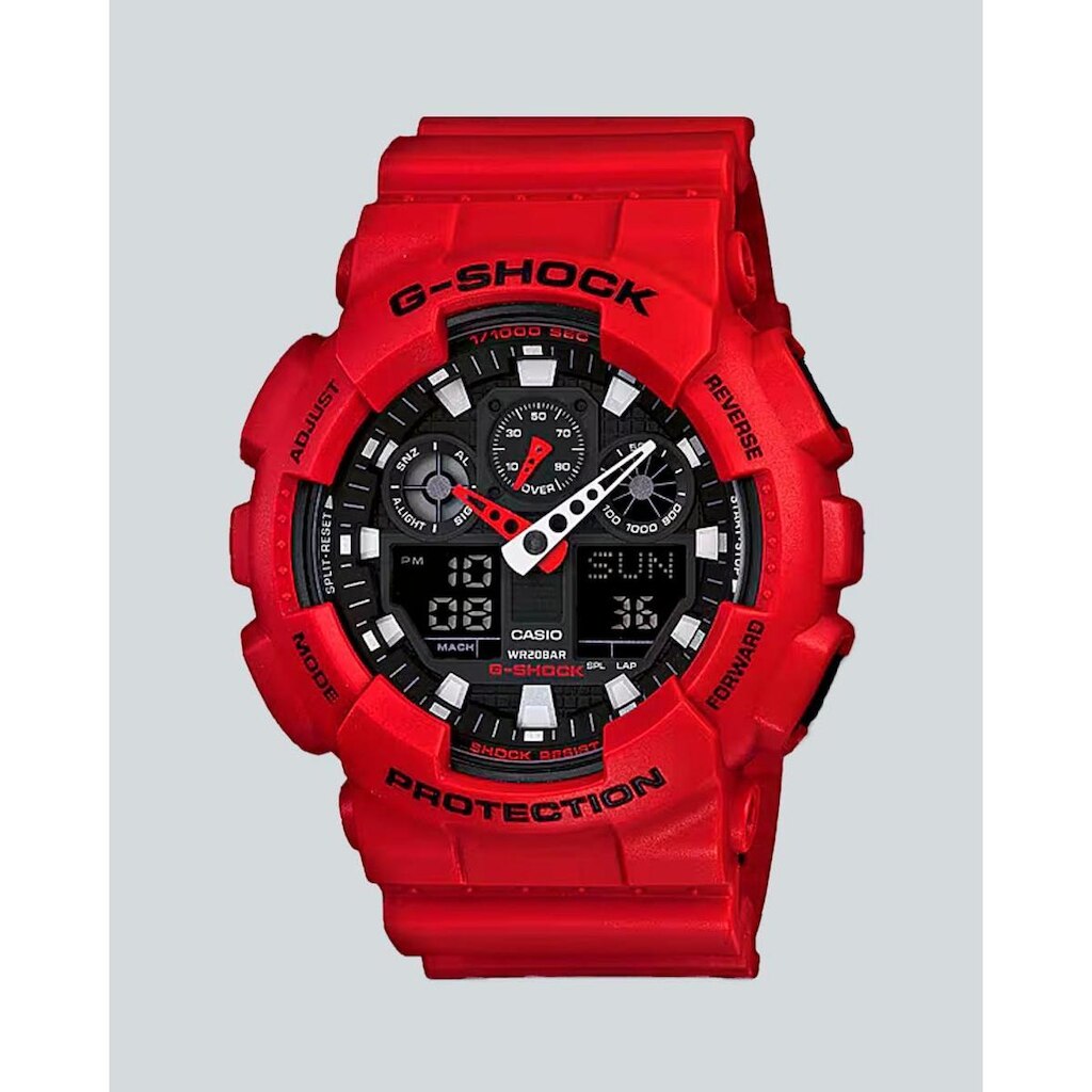 Relógio G-Shock GA-100B-4ADR - Vermelho