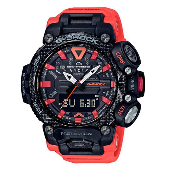 Relógio G-Shock GRAVITYMASTER GR-B200-1A9DR - Laranja