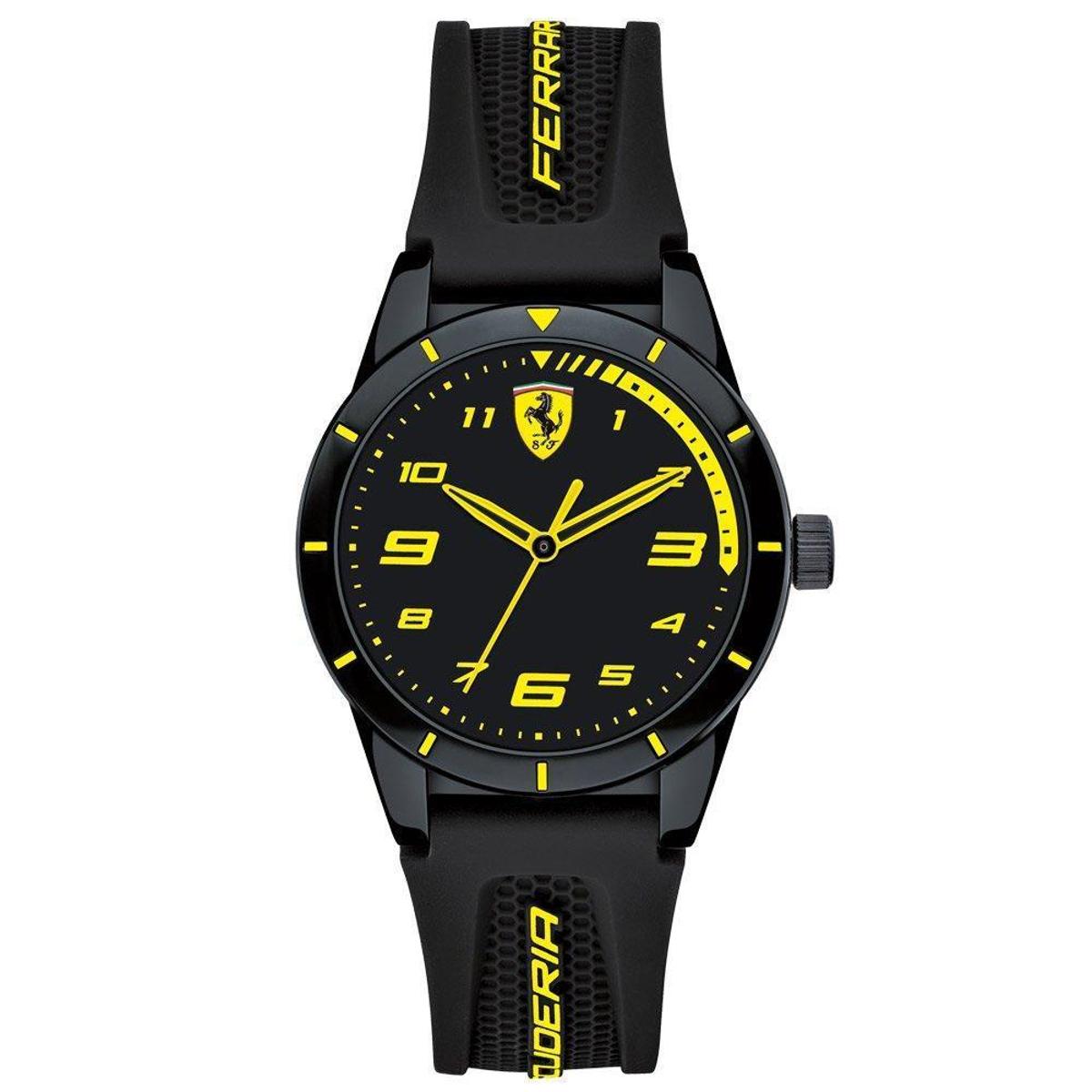 Relógio Infantil Scuderia Ferrari Borracha Feminino - Preto | Netshoes