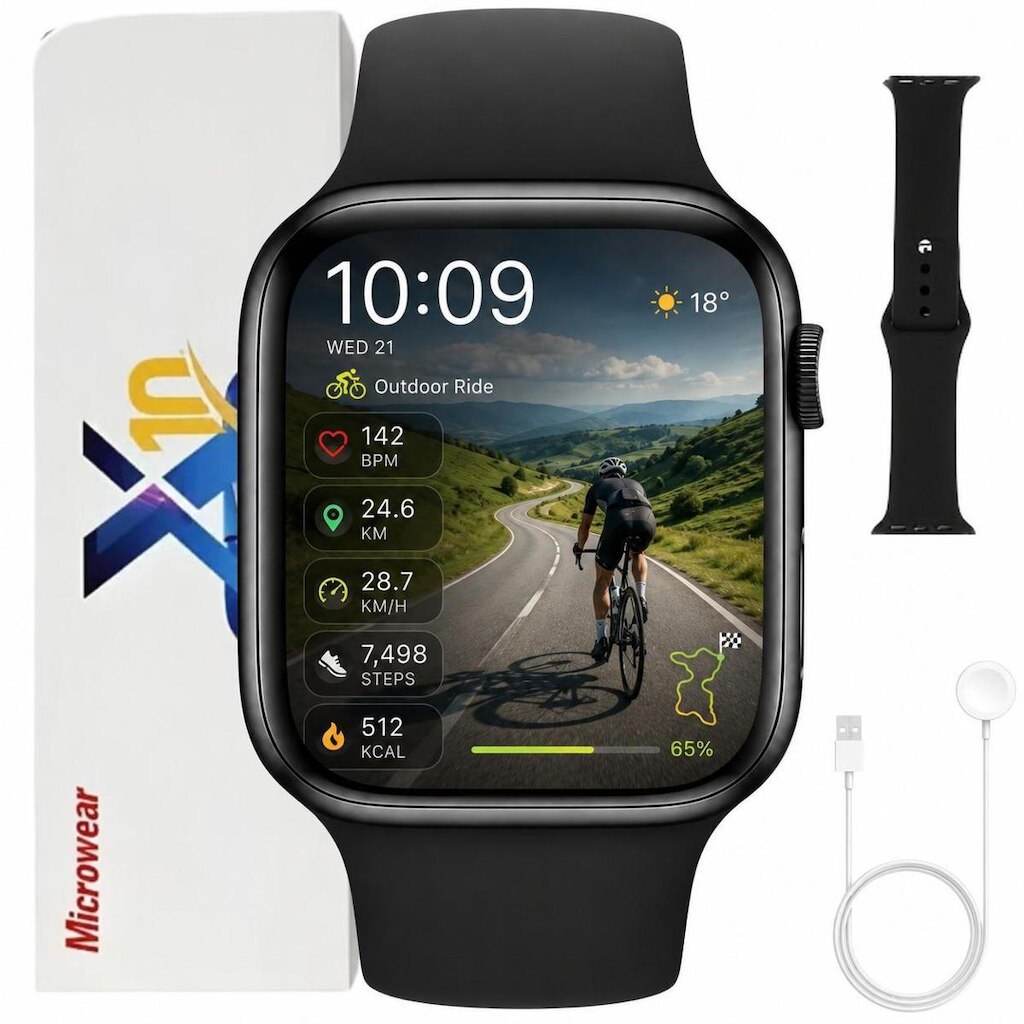 Relógio Inteligente Lançamento S10 Android iOS ChatGpt Bluetooth Recebe Faz Ligaçoes Smartwatch