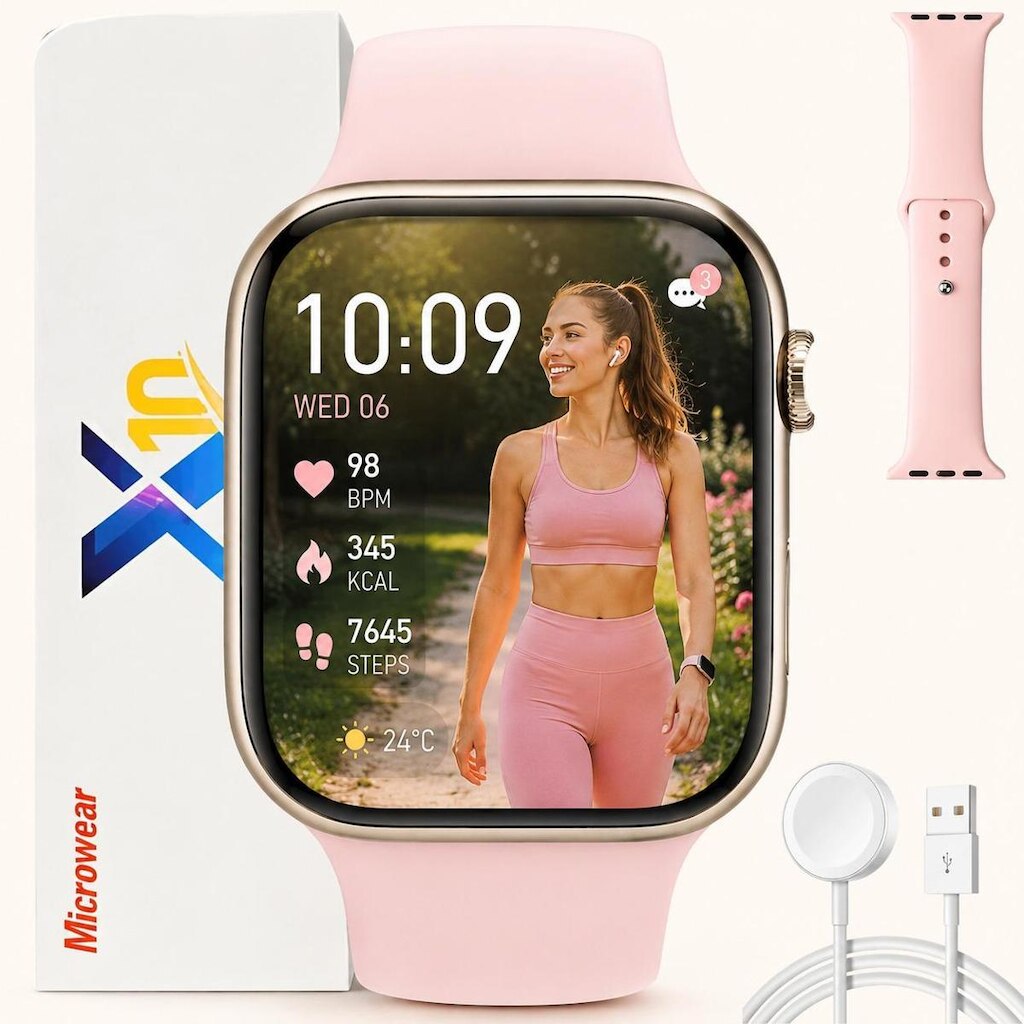 Relógio Inteligente Lançamento S10 Android iOS ChatGpt Bluetooth Recebe Faz Ligaçoes Smartwatch