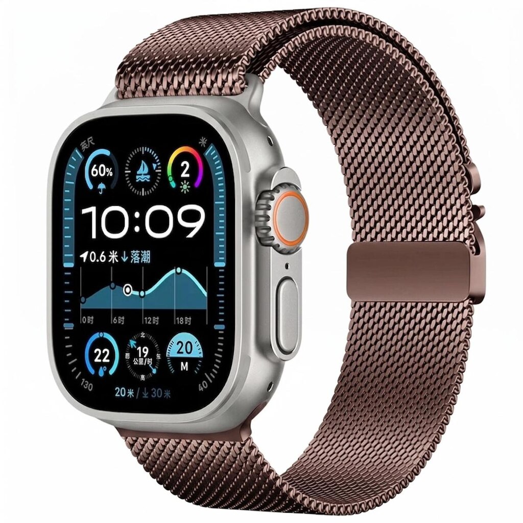 Relógio Inteligente P/ Ios Android Ultra Series 10 49mm U4 Pulseira Milanese Premium