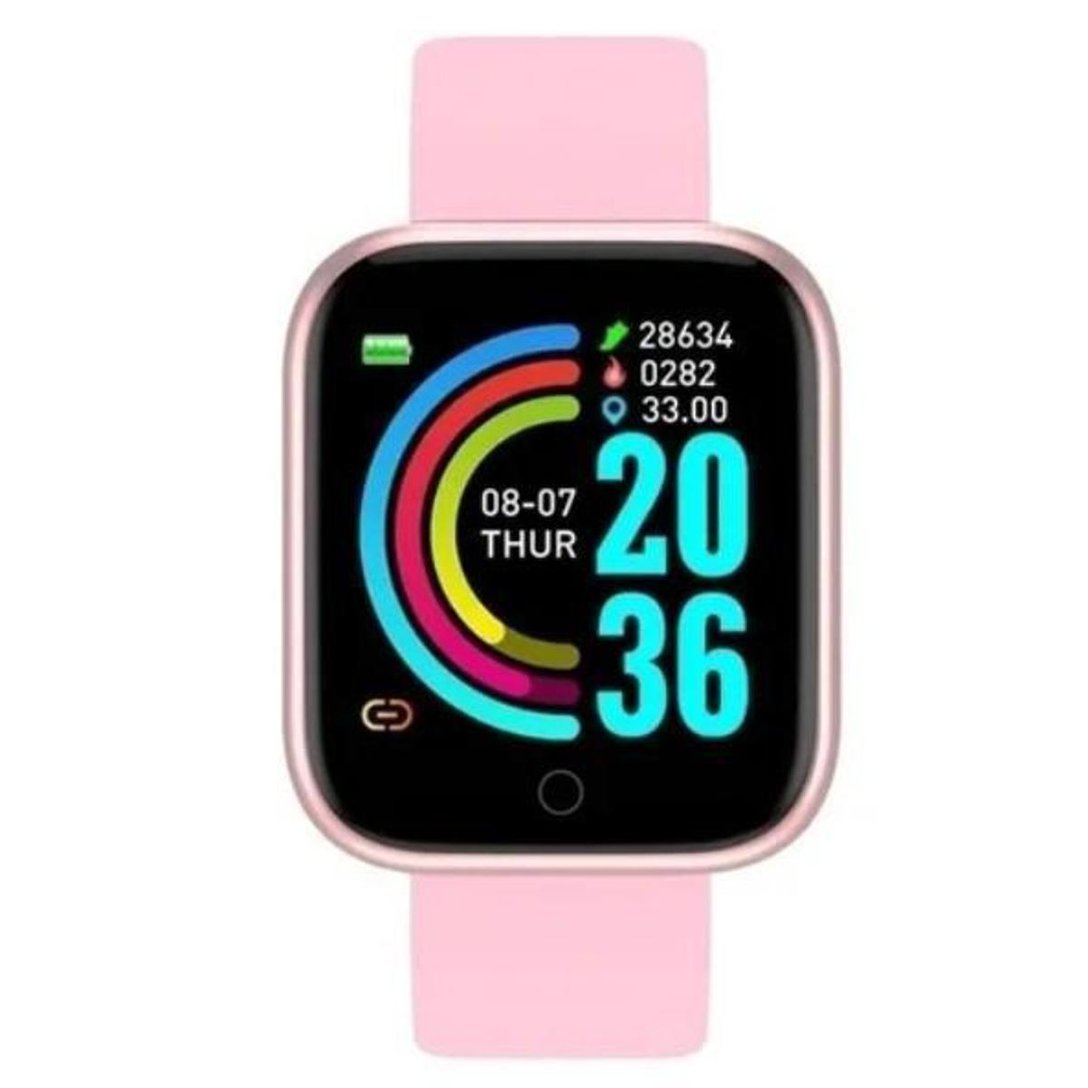 Relógio Inteligente Smart Bracelet D20 Pro Y68 Rosa Netshoes