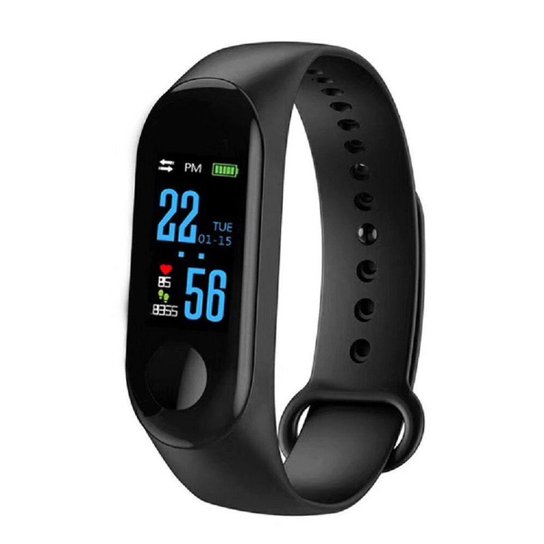 Relógio Inteligente SmartBand M3 SF Outlet Monitor Cardíaco e de Passos. - Preto Menor preço em Relógio Inteligente SmartBand M3 SF Outlet Monitor Cardíaco e de Passos. - Preto