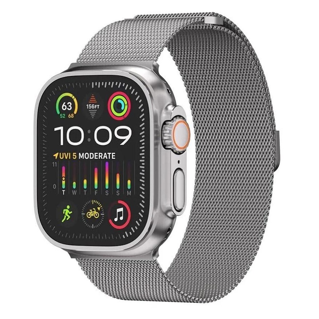 Relogio Inteligente Ultra 9 Smartwatch U9 Bluetooth Feminino Pulseira Aço