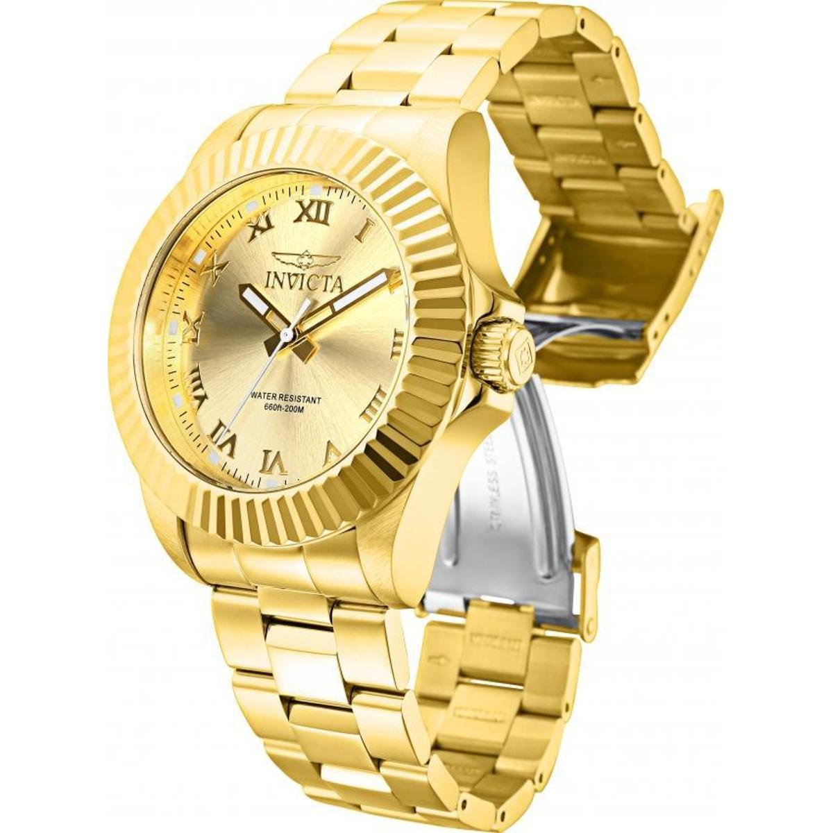 Relogio Invicta Masculino Pro Diver Dourado Classico - Dourado | Netshoes
