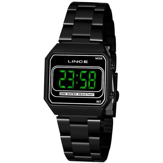 Relógio Lince Digital Led Feminino - Preto