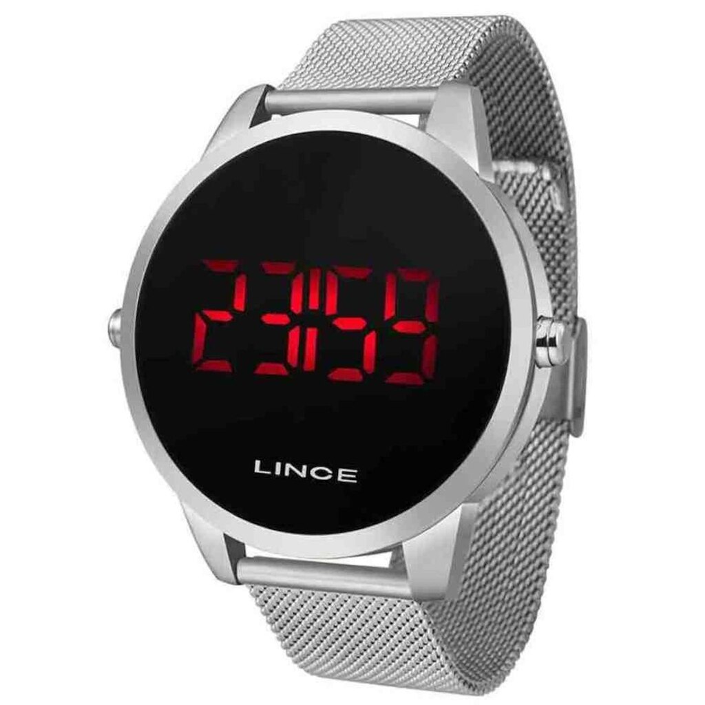 Relogio Lince Feminino Digital Mdm4586l Pxsx Aço Prata