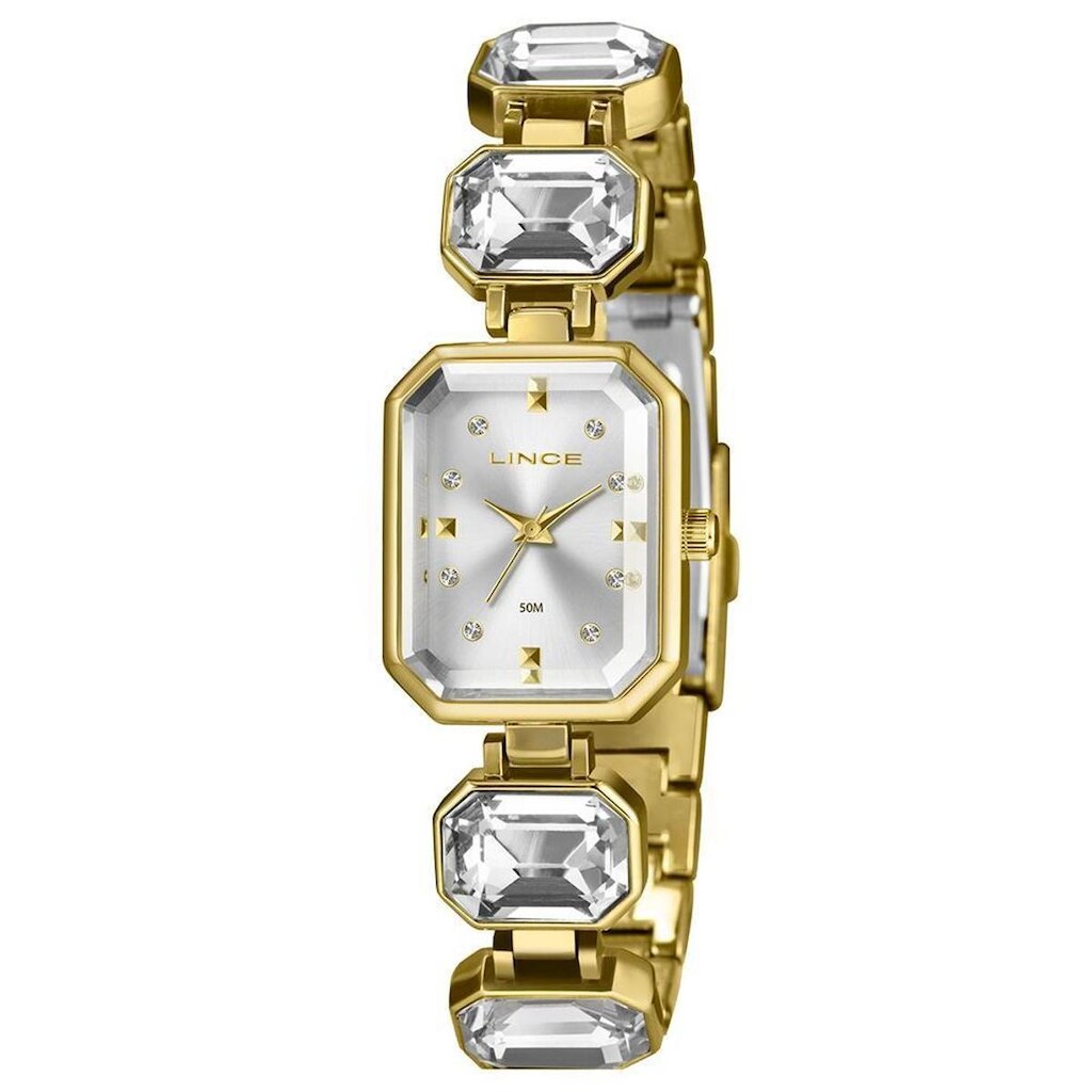 Relógio Lince Feminino Ref: Lqg4871l23 S1ks Retangular Dourado