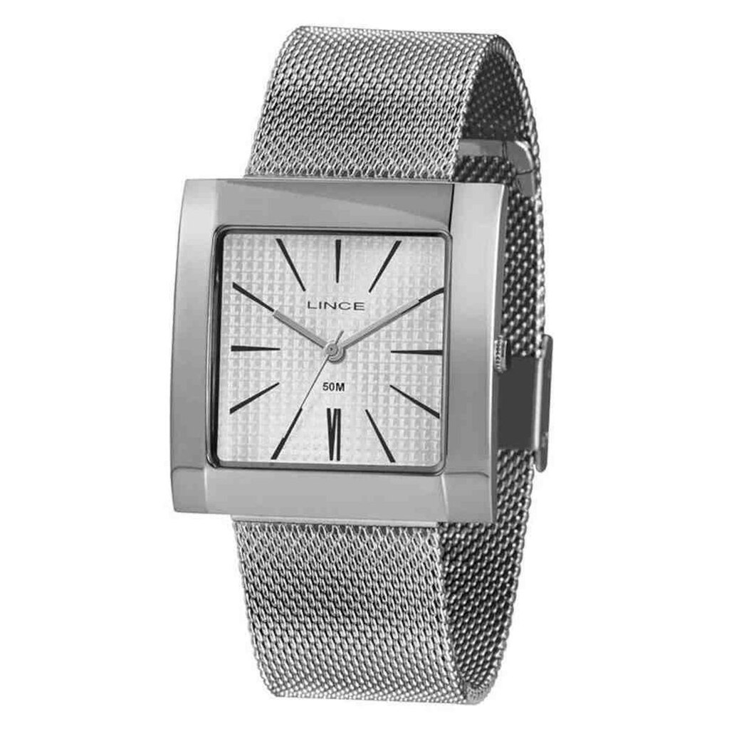 Relógio Lince Feminino Ref: Lqm4654l B1sx Retangular Prateado