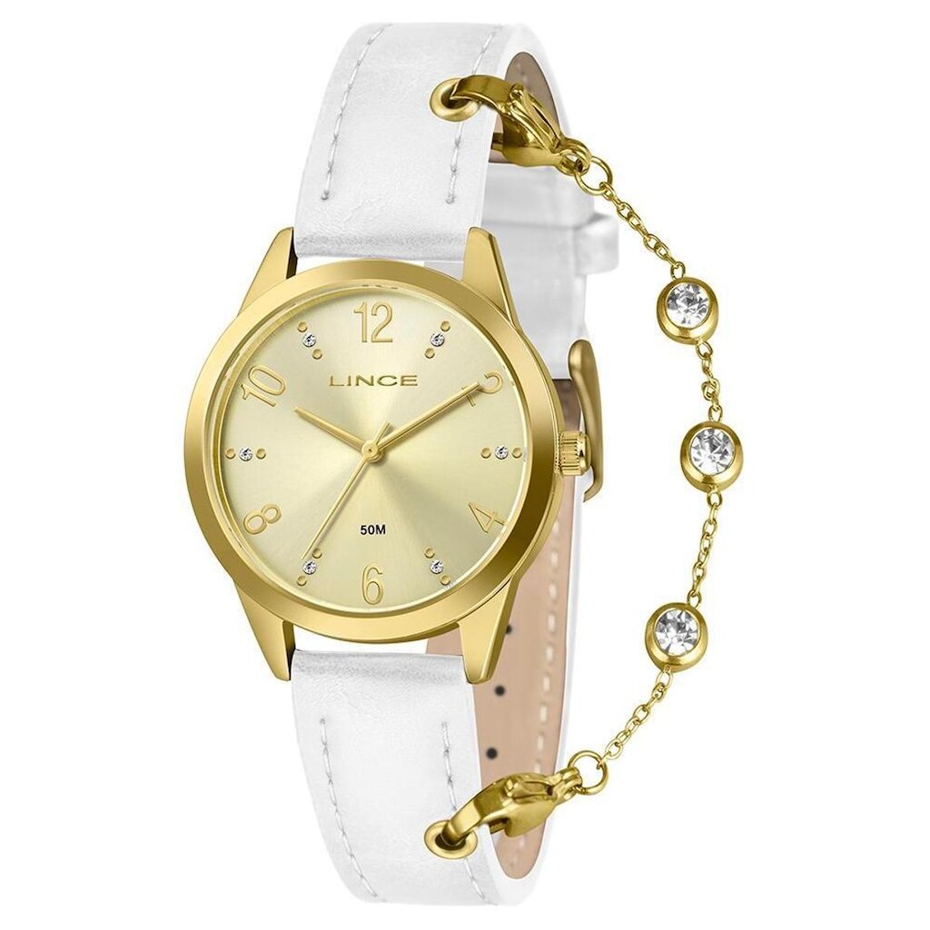 Relógio Lince Feminino Ref: Lrc4876l34 C2bx Casual Dourado