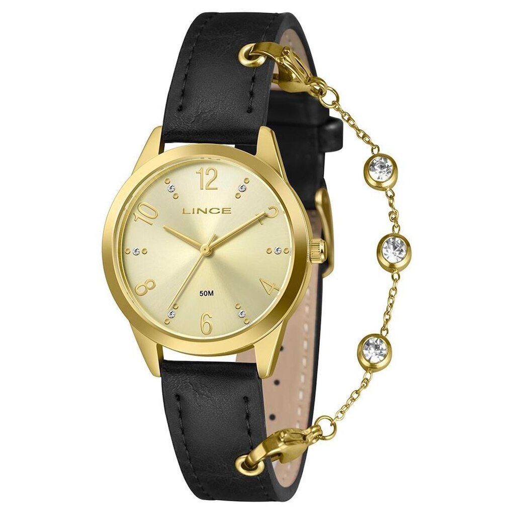 Relógio Lince Feminino Ref: Lrc4876l34 C2px Casual Dourado