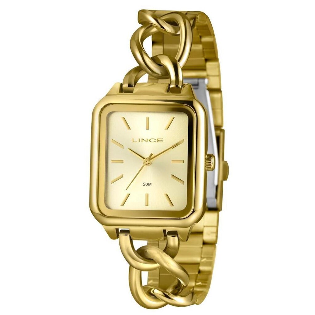 Relógio Lince Lqgl0 Ckx Retangular Bracelete