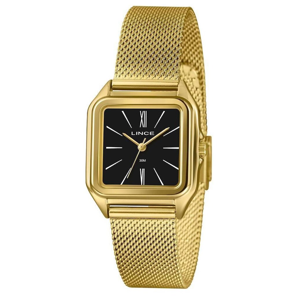 Relógio Lince Lqgm0l0 Pkx Retangular Mesh