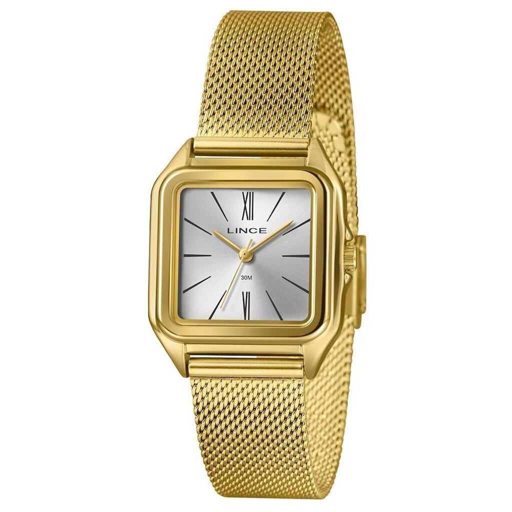 Relógio Lince Lqgm0l0 Skx Retangular Mesh