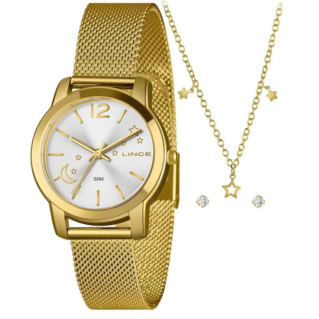 Relógio Lince   Lrg0l K0inskx + Semijoia