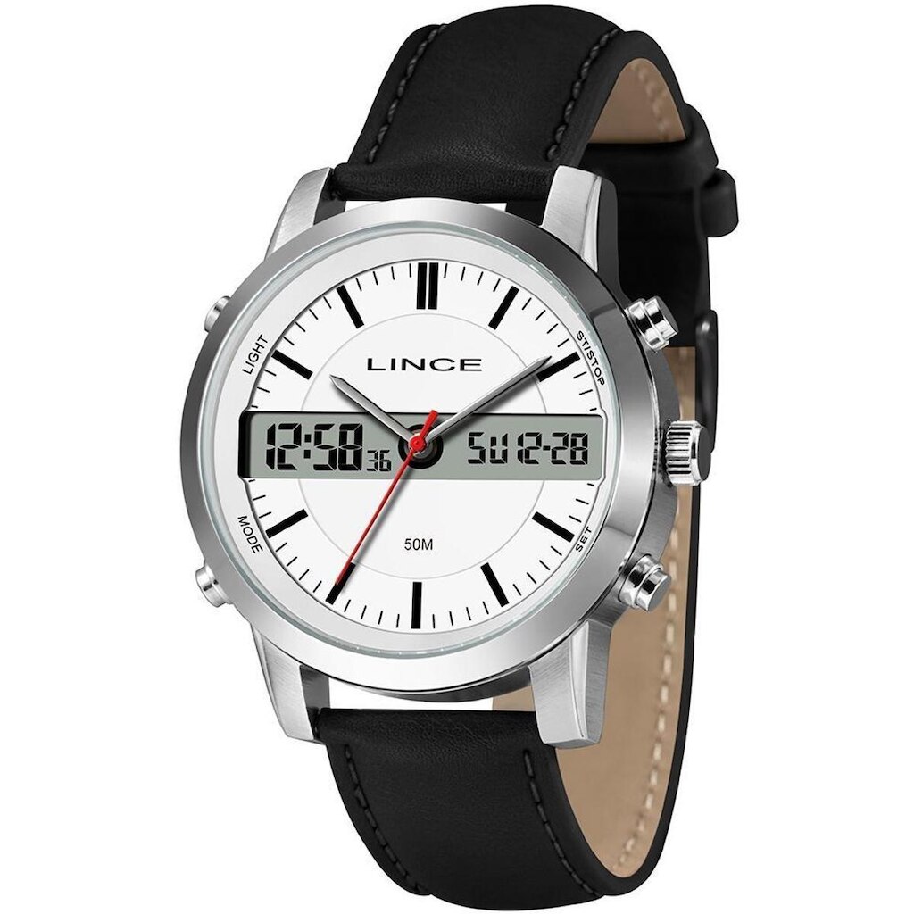 RELOGIO LINCE MASCULINO CLASSICO MAC4763L46 COURO