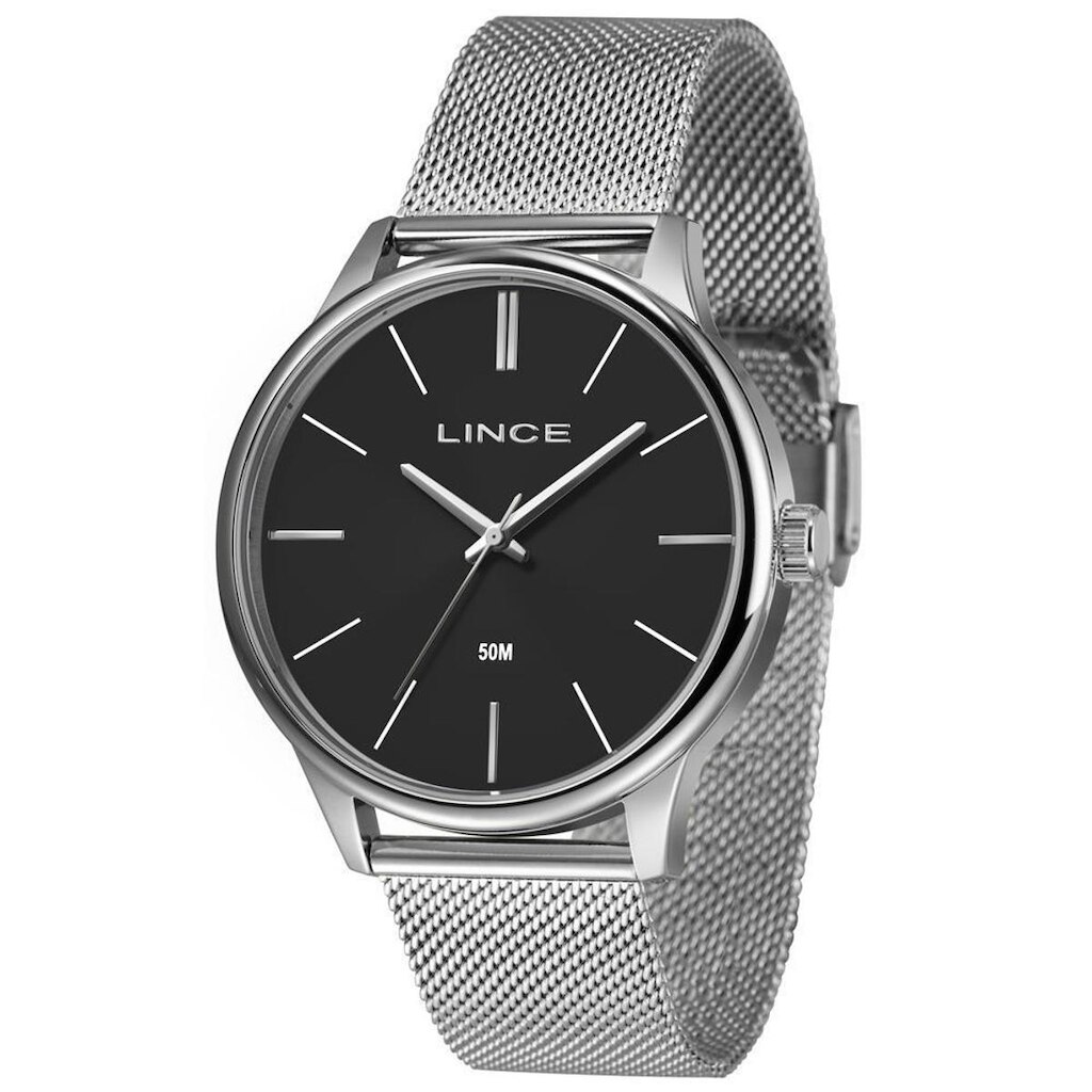 Relógio Lince   Mrmm0l Psx Casual Mesh Preteado
