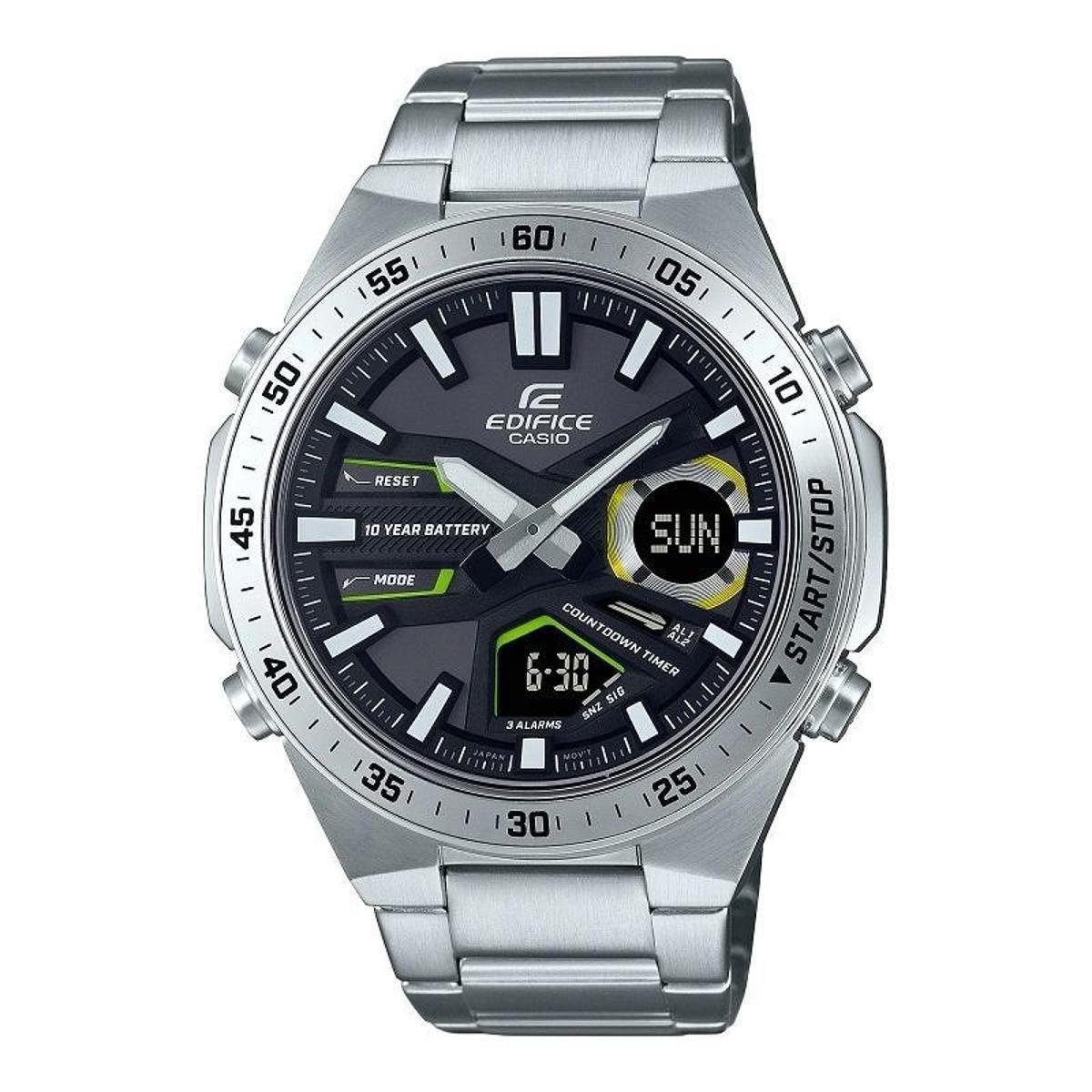Relógio Masculino Anadigi Casio Edifice A Prova D'Água EFV-C110D-1A3VDF Menor preço em Relógio Masculino Anadigi Casio Edifice A Prova D'Água EFV-C110D-1A3VDF