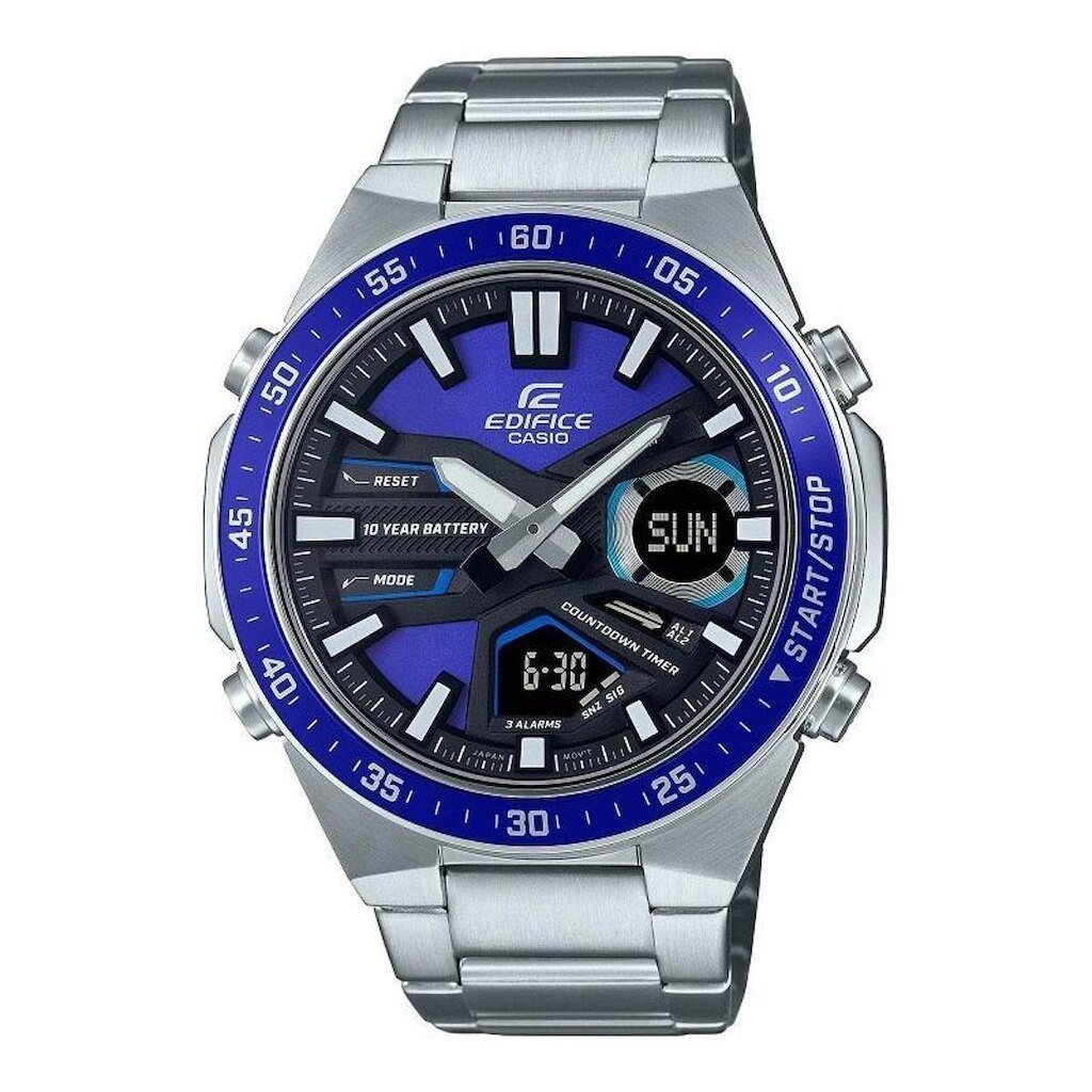 Relógio Masculino Anadigi Casio Edifice A Prova D'Água EFV-C110D-2AVDF