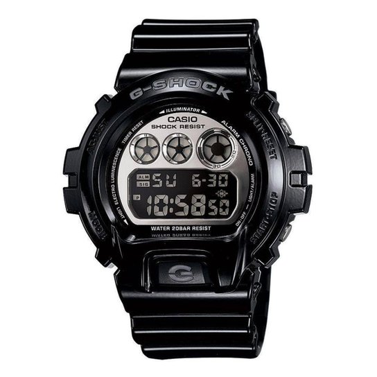 Relógio Masculino Casio G-Shock DW-6900NB-1DR - Preto - Preto Menor preço em Relógio Masculino Casio G-Shock DW-6900NB-1DR - Preto - Preto