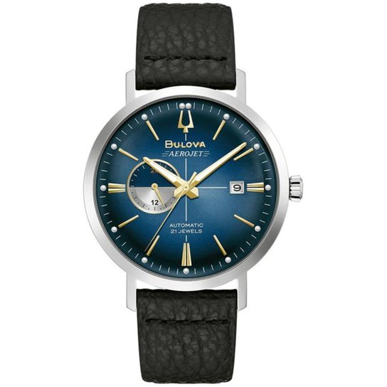 Relógio Masculino Classic Aerojet Bulova Prata 96B374 - Prata Menor preço em Relógio Masculino Classic Aerojet Bulova Prata 96B374 - Prata