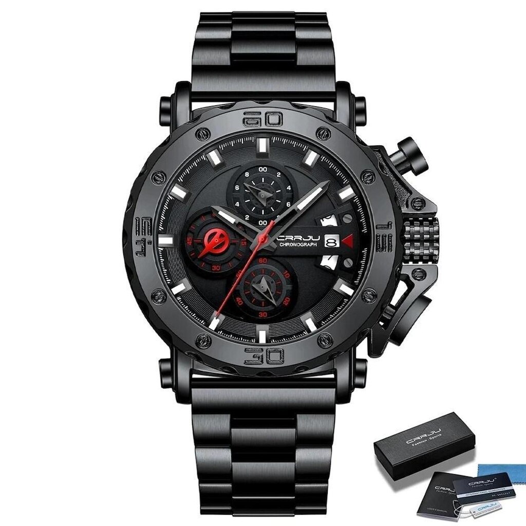 Relógio Masculino CRRJU 2294 Aço inoxidável