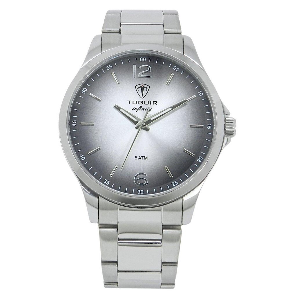 Relógio Masculino de Aço Tuguir Analógico Infinity TGI37218 Prata