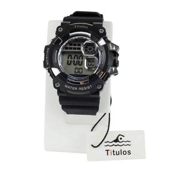 Relógio Masculino Digital Sport A prova d'agua ROSS147 - Preto Menor preço em Relógio Masculino Digital Sport A prova d'agua ROSS147 - Preto