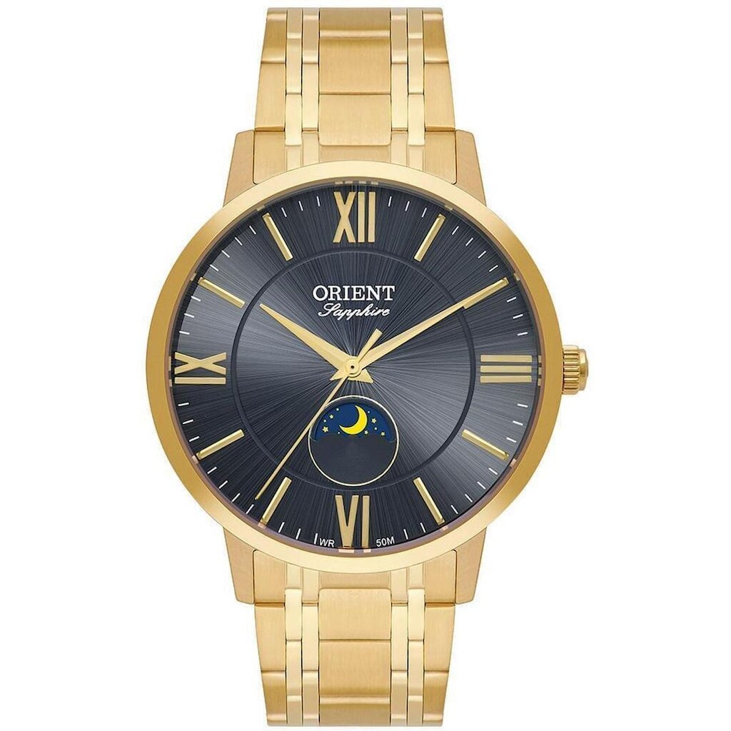 Relógio Masculino Eternal Orient Dourado MGSS0002 G3KX