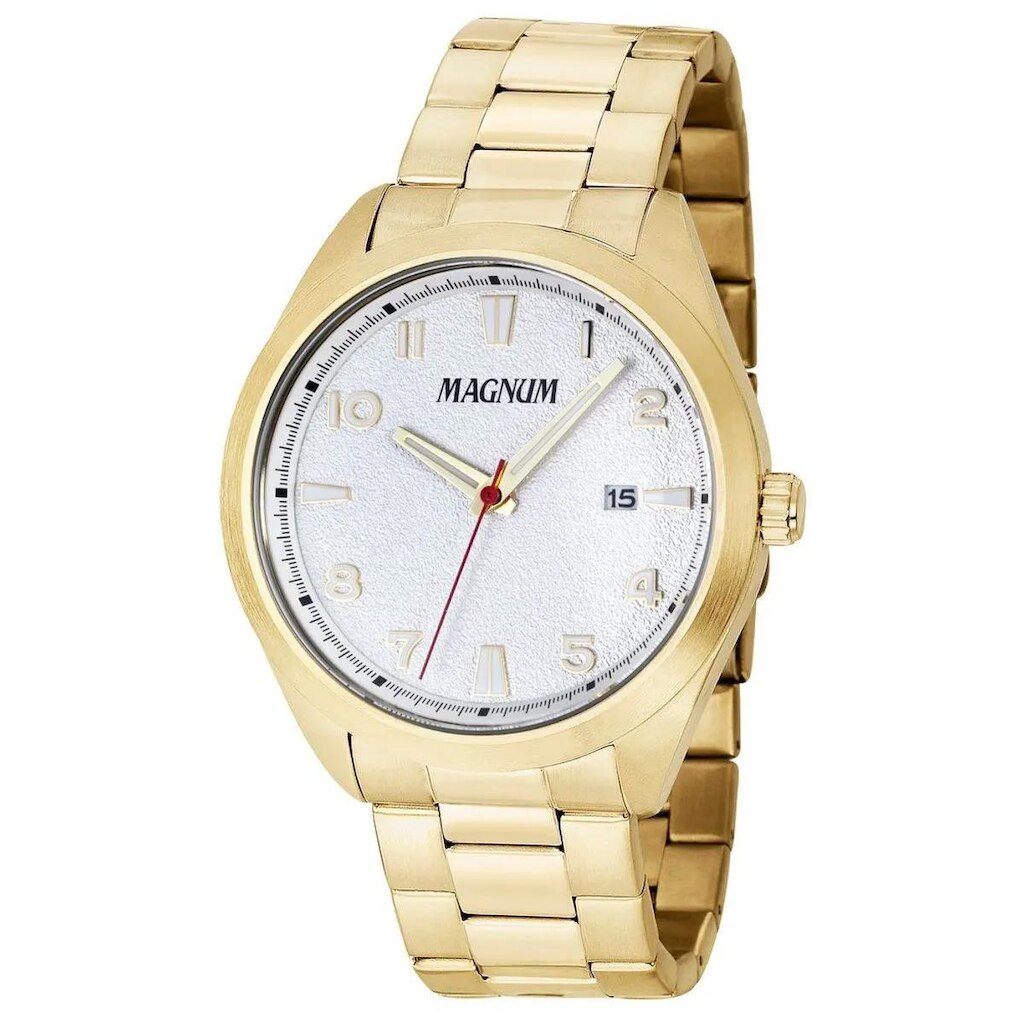 Relogio Masculino Magnum Analógico Dourado MA34601H