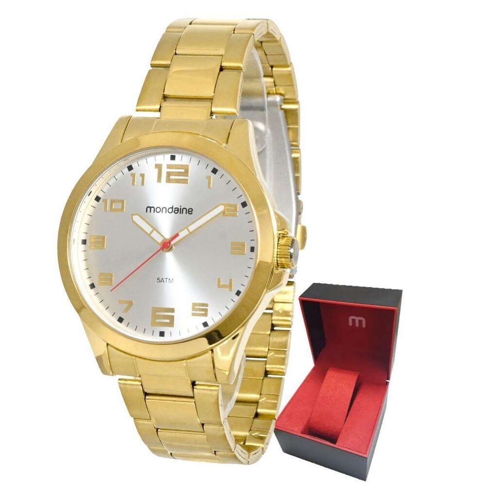 Relógio Masculino Mondaine Original de Pulso Resistente