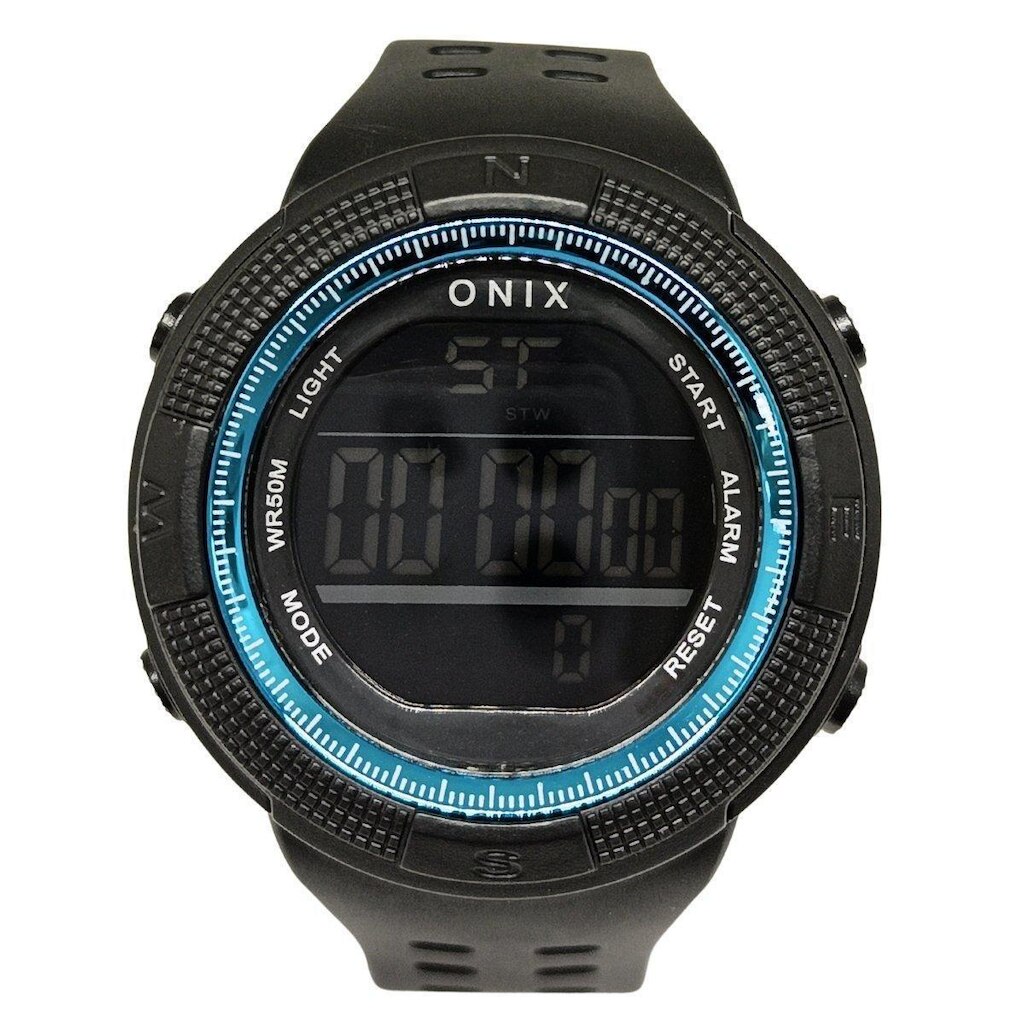 Relógio Masculino Onix Digital IT-396H（0186） Preto e Azul