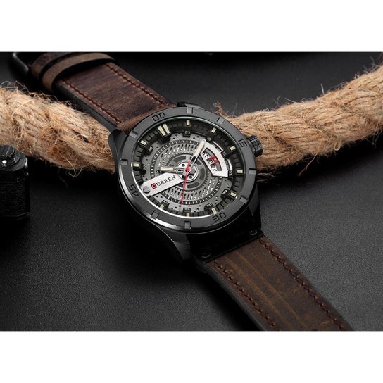 Relógio Masculino Original Curren Esportivo + Pulseira Bolinha