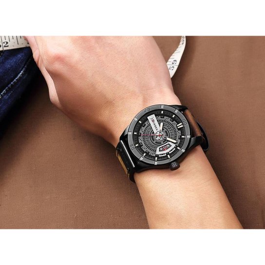 Relógio Masculino Original Curren Esportivo + Pulseira Bolinha