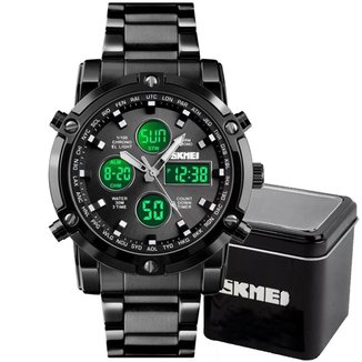 Relógio Masculino Skmei 1389 Á Prova D'água Digital Esporte Luxo Cor:;Tamanho:Único;Gênero:Masculino