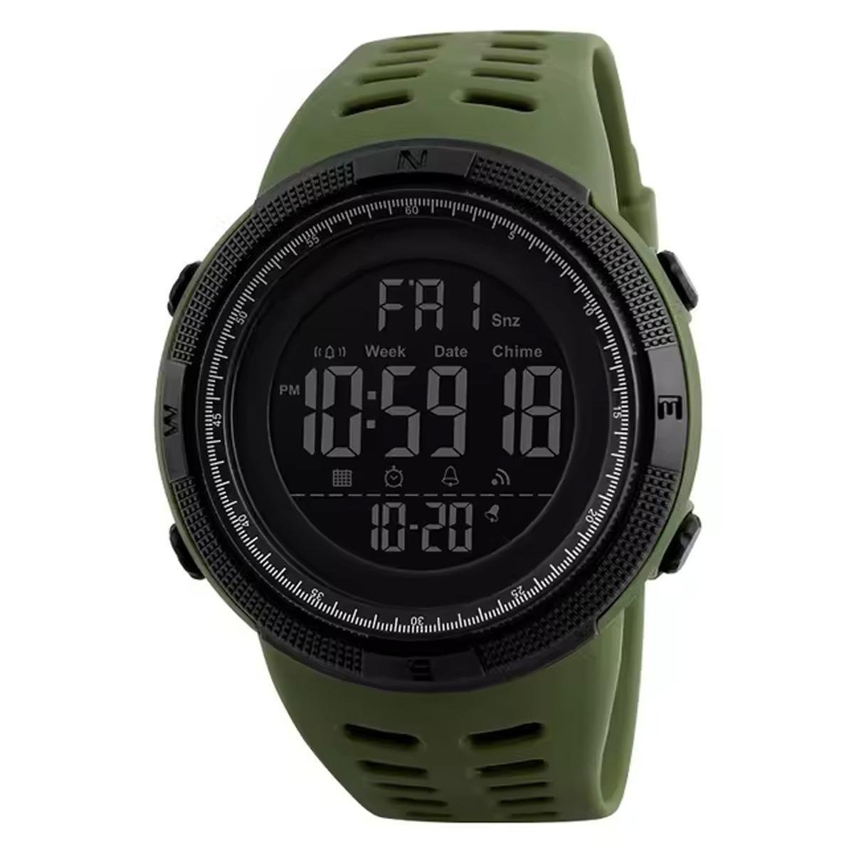 Relógio Masculino Skmei Digital 1251 Preto e Verde