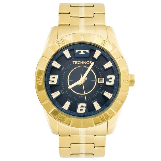 Relógio Masculino Technos Racer 2115KYZ/4A 46mm Aço Dourado