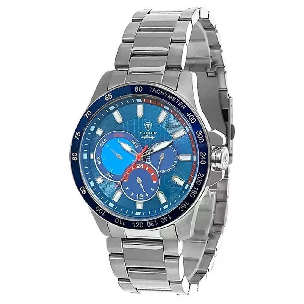 Relógio Masculino Tuguir Infinity Prata TGI37044