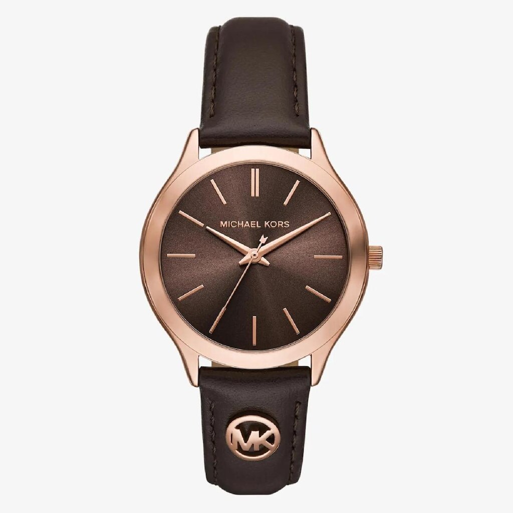 Relógio Michael Kors Slim Runway MK7546/0MN Feminino 38mm Couro