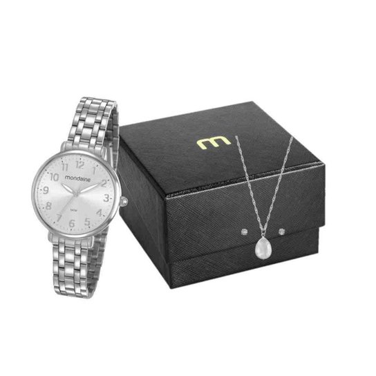 Relógio Mondaine Feminino 53779L0MVNE3K4 - Prata Menor preço em Relógio Mondaine Feminino 53779L0MVNE3K4 - Prata