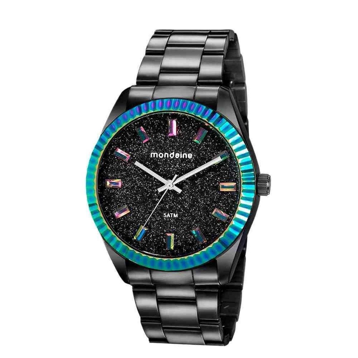 relogio mondaine com glitter