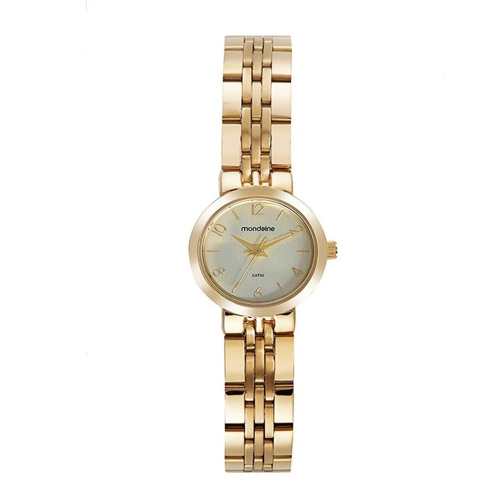 Relógio Mondaine Feminino Dourado 32732LPMVDE1