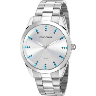 Relógio Mondaine Feminino Prateado 53672L0MVNE3