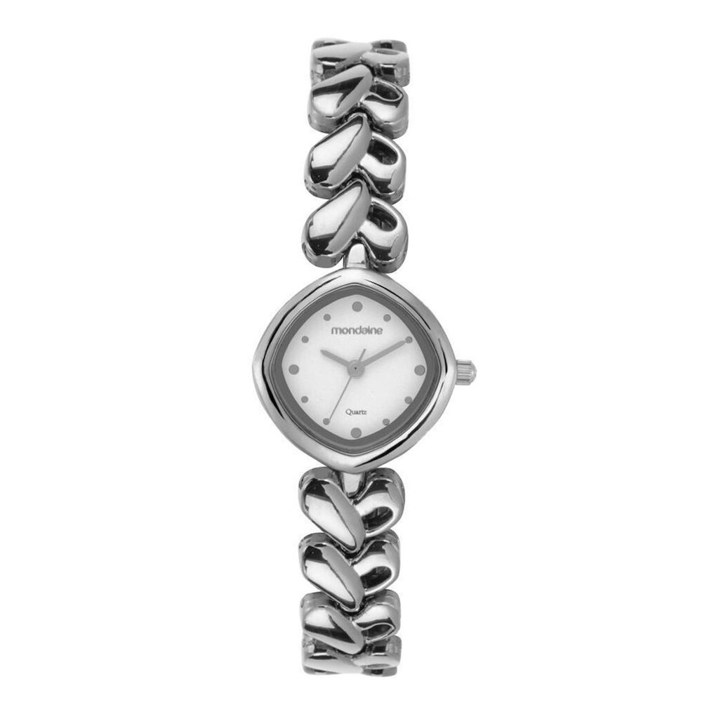 Relogio Mondaine Feminino Ref: 99885l0mvnm2 Bracelete Losangular Prateado